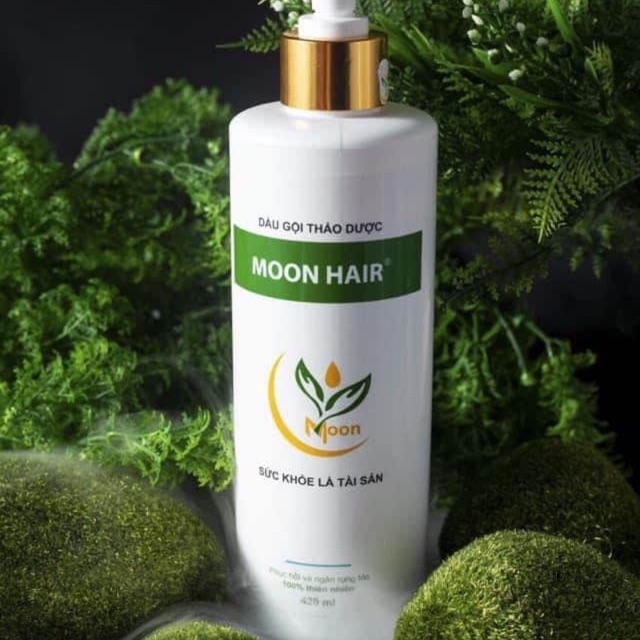 Dầu Gội Thảo Dược Moon Hair Chính Hãng⚡️FREE SHIP⚡️trị rụng và kích mọc tóc 439ml