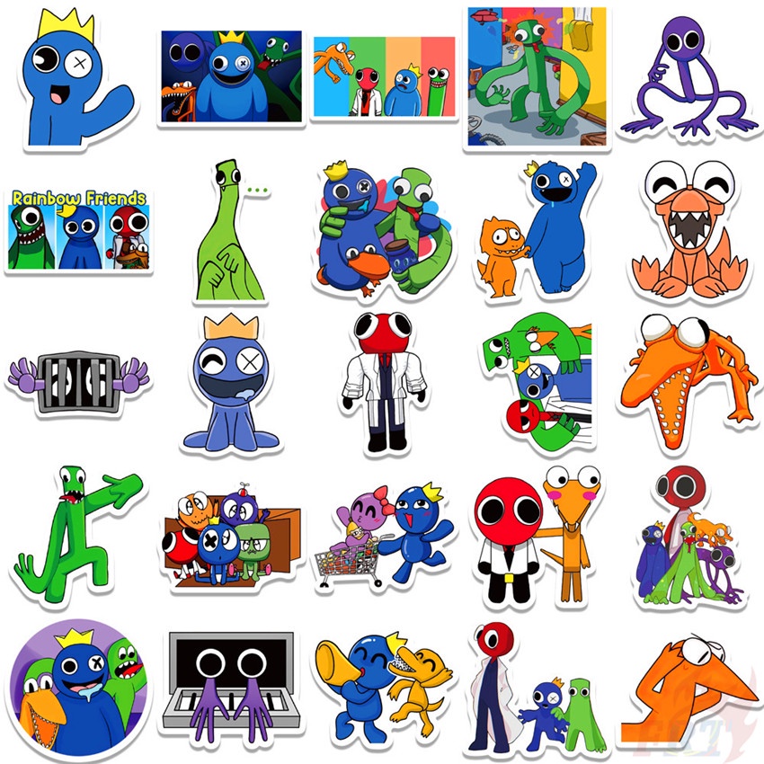 Bộ 100 Cái ❉ Bạn Bè Cầu Vồng &lt; ROBLOX &gt; Hình Dán B Series ❉ Sticker Dán Tường Chống Thấm Nước Họa Tiết Doodle Hợp Thời Trang