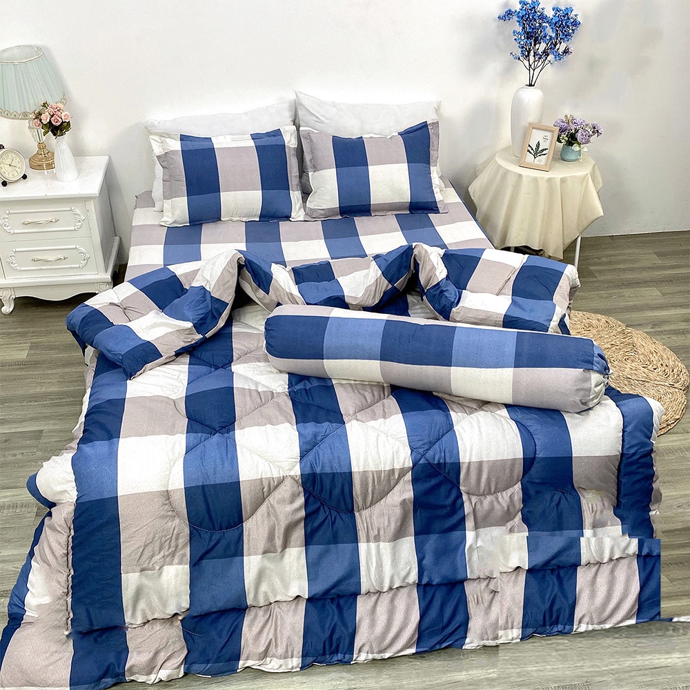 Chăn Ga Gối ĐÔ RÊ MON, Chăn Phao kèm ga giường vỏ gối