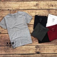 Áo thun nam cổ tim 100% cotton mịn mát