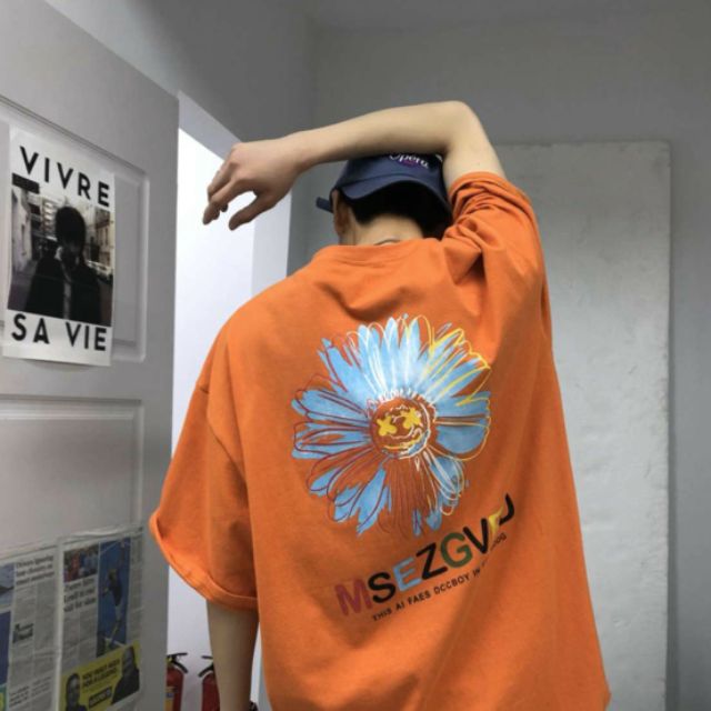 Áo thun tay lỡ Unisex dạng cặp bông MSEZGVED