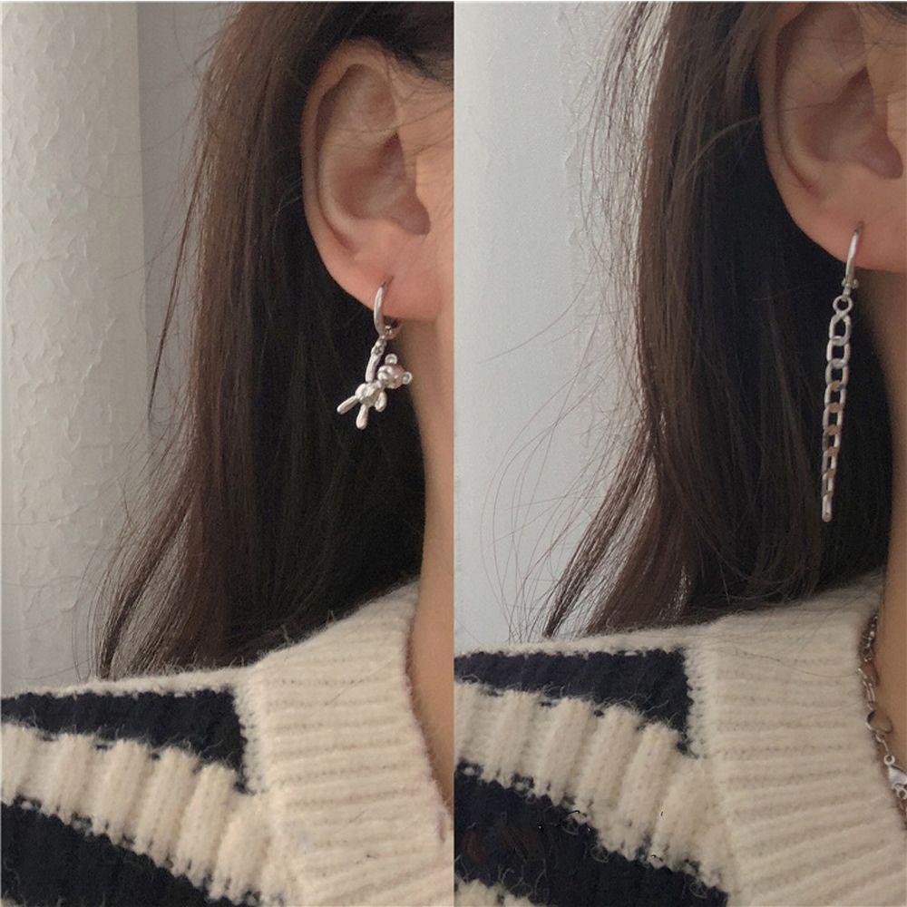 Bông Tai Hình Gấu Phong Cách Gothic Thời Trang Cho Nữ