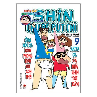 Sách - Shin cậu bé bút chì phiên bản hoạt hình màu tập 9