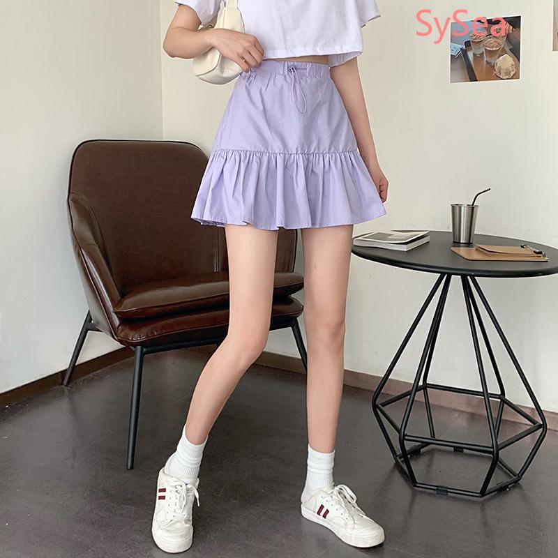 Chân Váy Chữ A Lưng Cao Phối Dây Rút Thời Trang Mùa Hè Cho Nữ | BigBuy360 - bigbuy360.vn