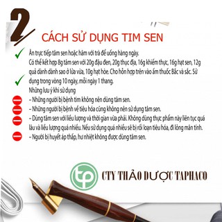 [Túi lớn 500gram] Tim sen sấy khô - Thảo dược Tấn Phát - Trà thơm giúp ngủ ngon