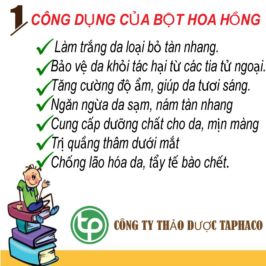 Bột hoa hồng nguyên chất Tấn Phát