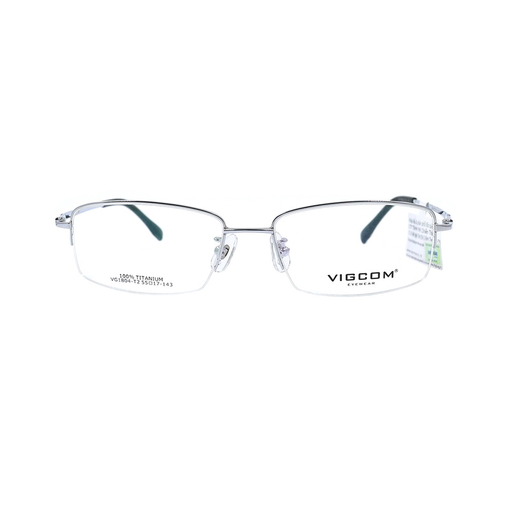 Gọng kính nam nữ thời trang Vigcom VG1804 T2 nhiều màu chính hãng, thiết kế dễ đeo bảo vệ mắt