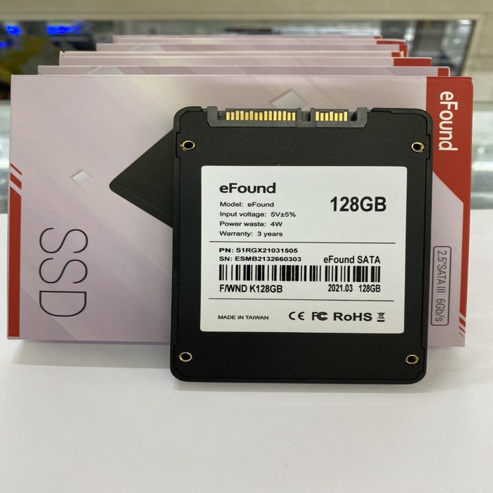 [Mã ELMS05 giảm 5% đơn 300k]Ổ Cứng SSD EFOUND 128GB SATA III 6Gbit/s, 2.5 Inch, Bảo hành đổi mới 36 tháng