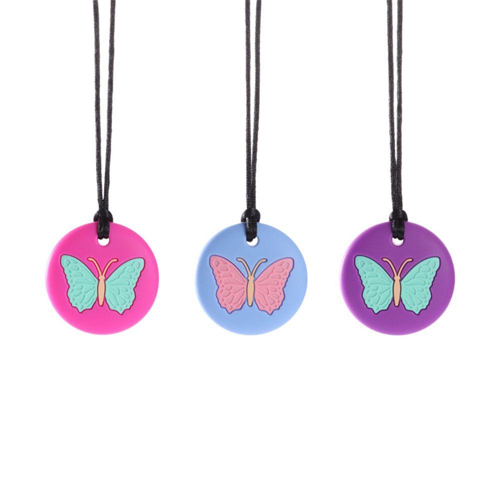 NIUYOU Vòng cổ Mặt Cảm Biến Silicone Cho Bé Gặm Mọc Răng