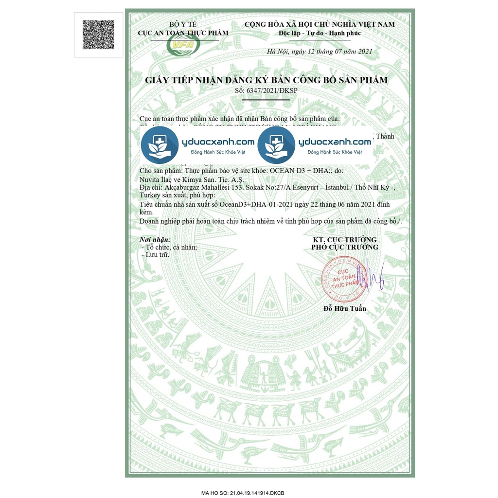 Vitamin D3 DHA Cho Bé OCEAN D3 + DHA của Châu Âu - Y Dược Xanh