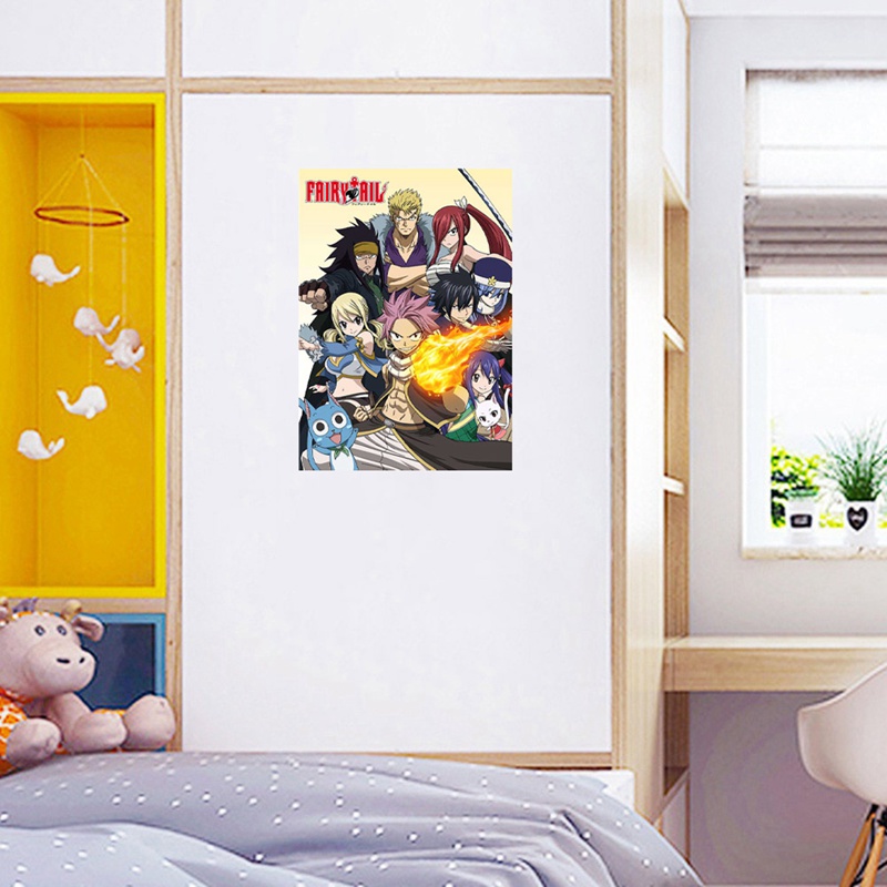 Poster Treo Tường In Hình Nhân Vật Anime Fairy Tail