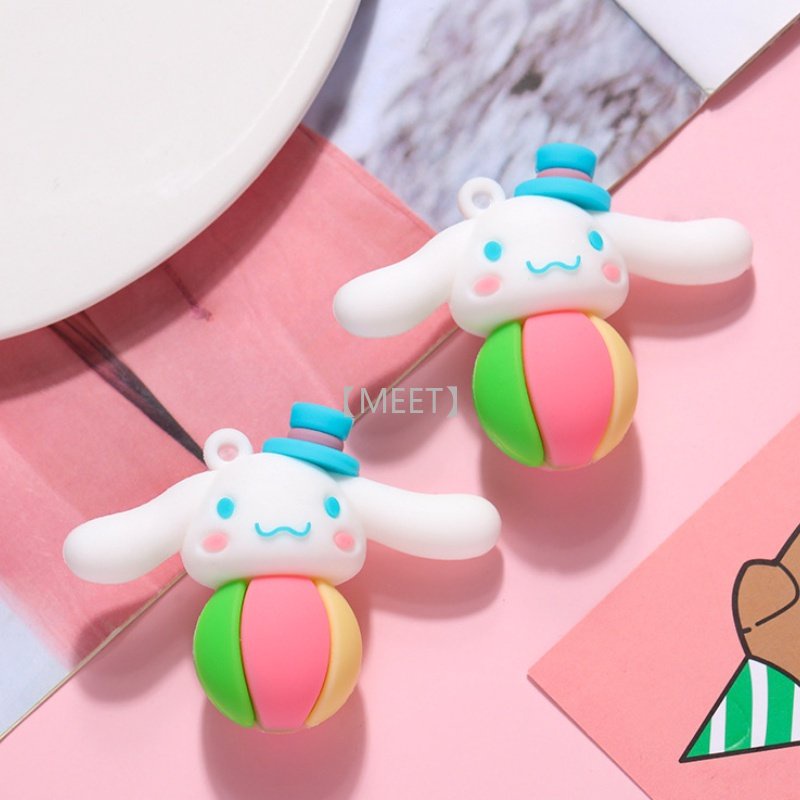 Túi 1 Móc Khóa DIY Hình Chú Chó Tai To Hoạt Hình Đáng Yêu