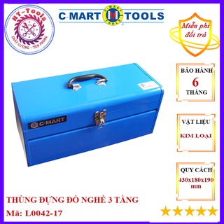 Thùng đựng đồ nghề sắt l0042-17 c-mart 430x180x190mm