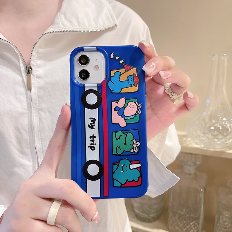 Ốp điện thoại TPU họa tiết quái vật nhỏ hoạt hình cho iPhone 11 Pro Max X XR XS Max 7 8 Plus Se 2020 12 pro max 12 mini