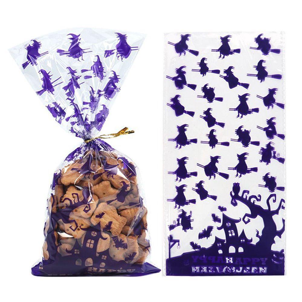 Bộ 50 Túi Đựng Kẹo Họa Tiết Phù Thủy Độc Đáo Cho Dịp Halloween
