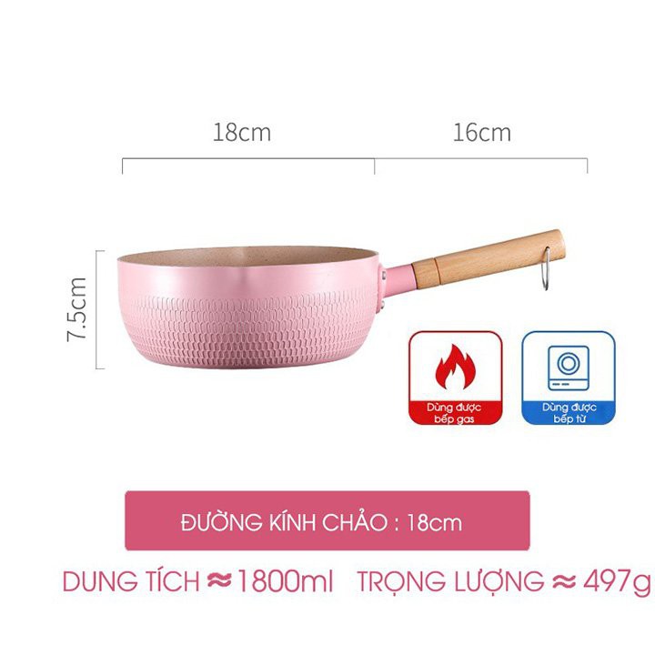 CHẢO CHỐNG DÍNH LÒNG SÂU SIZE 18-SIÊU HOT