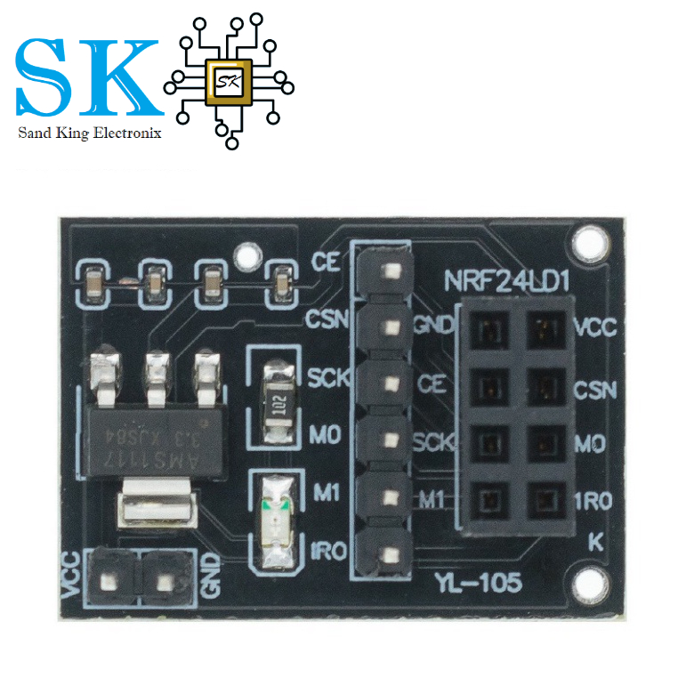 Mô đun truyền tín hiệu không dây Tzt Nrf24L01 2.4g / Nrf24L01 RF24L01+PA+LNA có anten khoảng cách 1100m