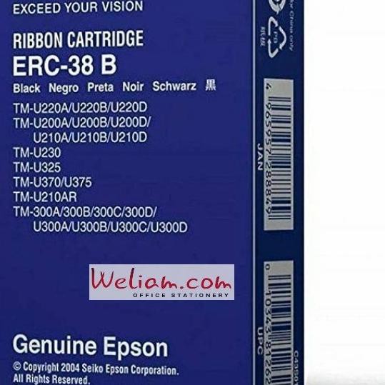 Dây Ruy Băng Epson Erc38 Erc-38 Màu Đen