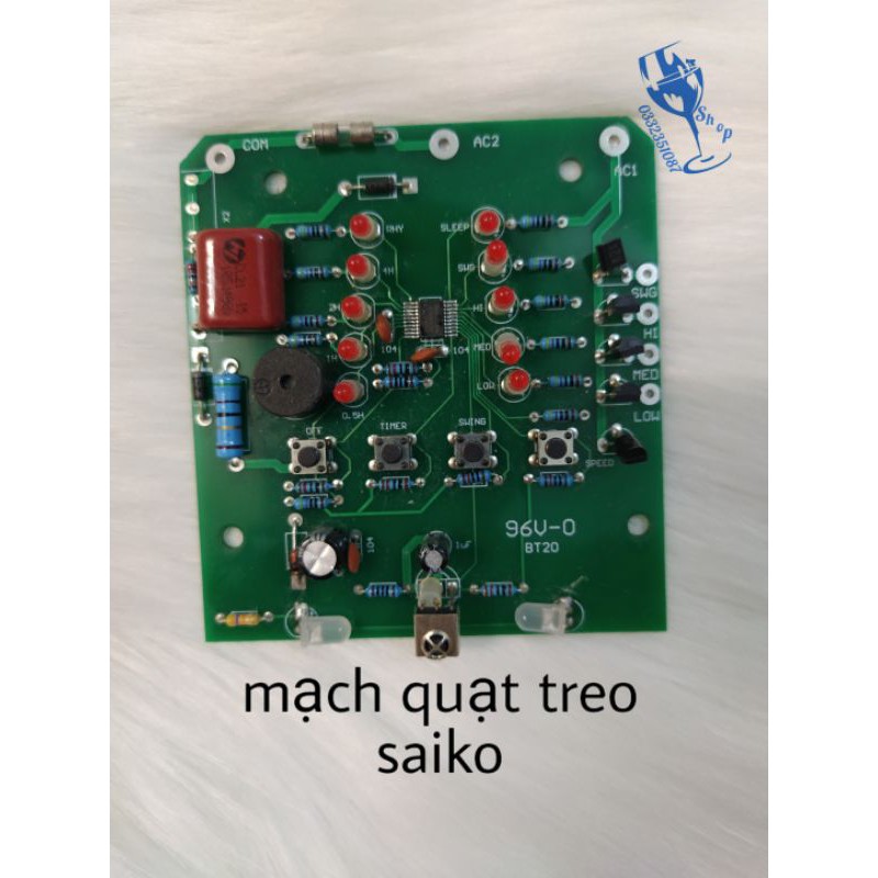 Bo mạch nhận khiển của quạt treo saiko, SENKO hàng đẹp bảo hành 1 tháng