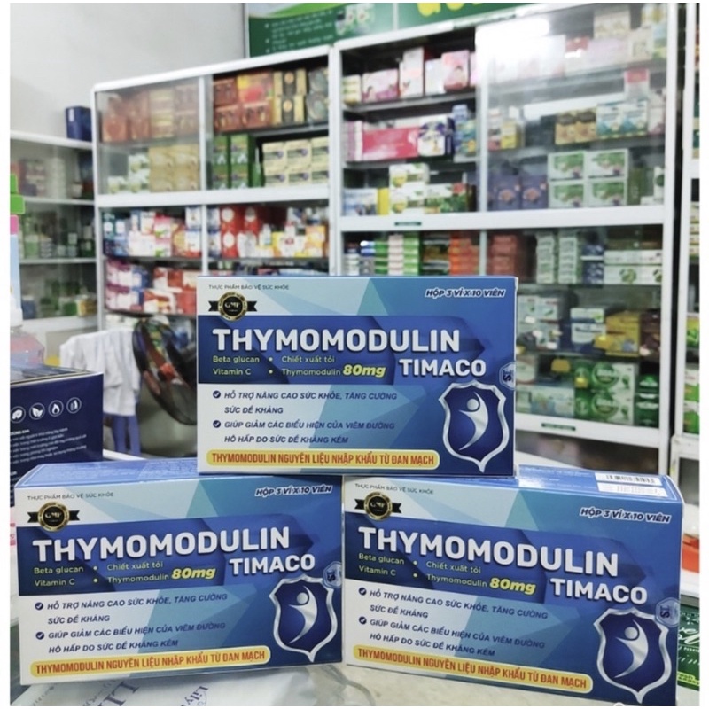 THYMOMODULIN 80mg. thực phẩm bổ sung chất giúp tăng cường sức đề kháng hôp có 30v