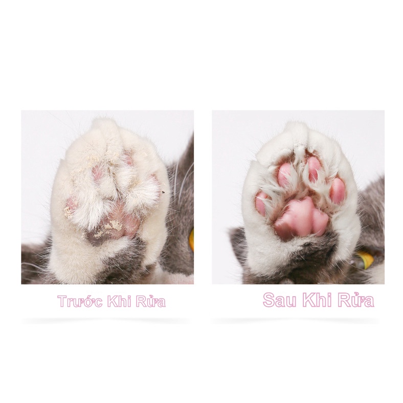 Bàn Chà Tạo Bọt Làm Sạch Chân Chó Mèo PET FOOT CLEASING FOAM 150ML