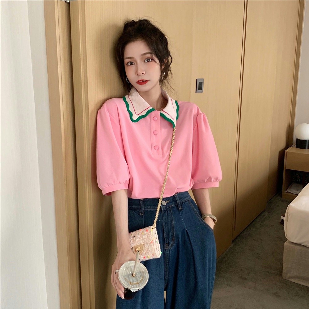 Mới Áo Thun Tay Ngắn Họa Tiết Dễ Thương Cho Nữ