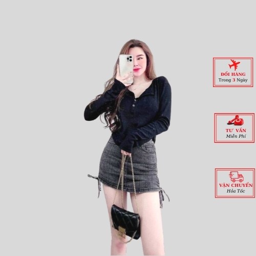 Áo thun body len tăm dài tay nữ ulzzang Hàn Quốc mùa thu đông thời trang yolo fashion