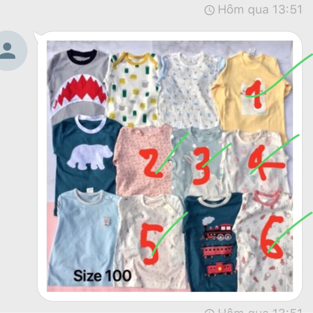 Combo 7 áo xuất hàn