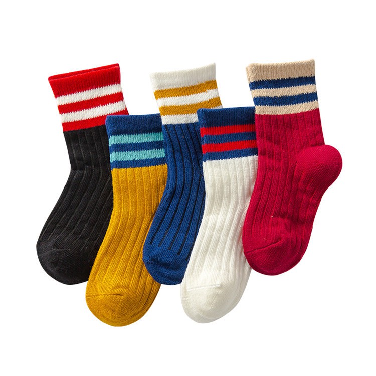 set 5 đôi tất kẻ cho bé đủ sz s m l