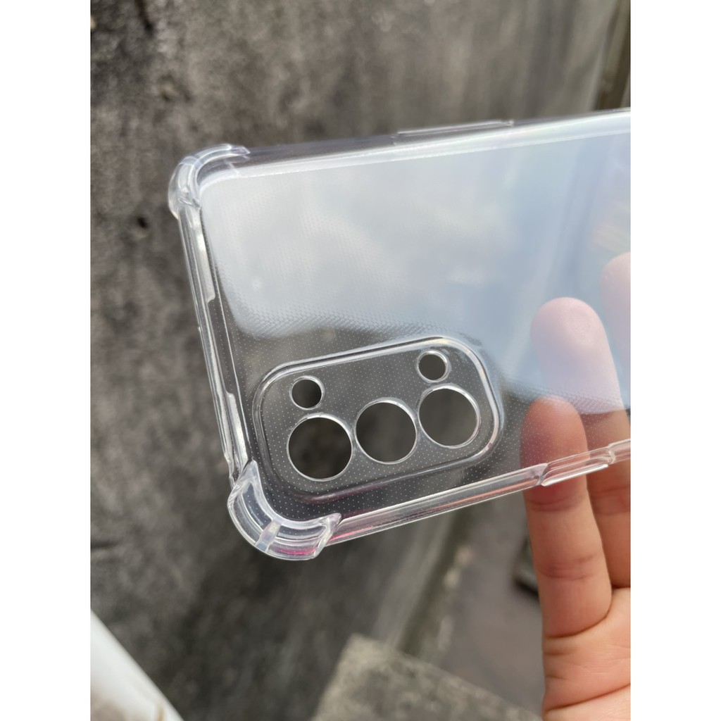 Ốp lưng cho Oppo Reno 4 chống sốc trong suốt có gờ nhô cao 4 góc bảo vệ máy, bảo vệ camera