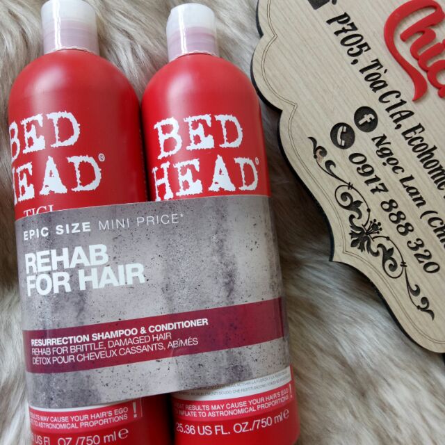 Bộ gội xả TIGI Bed Head siêu phục hồi tóc 750ml