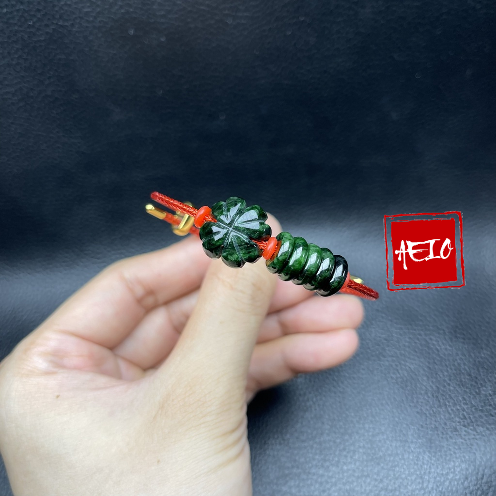 Vòng Tay Cỏ 4 Lá, Ngũ Điếu Sơn Thuỷ ☯ Vòng Tay May Mắn ☯ May Mắn Tài Lộc Bình An Hộ Thân