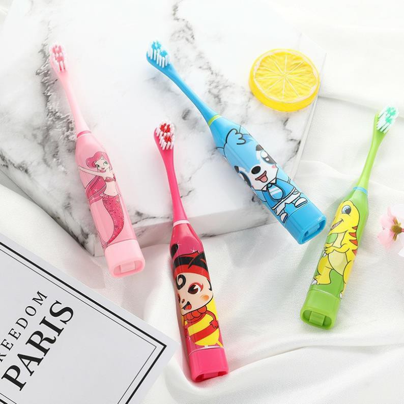 (Xả Hàng) Bán sỉ 10 Bàn Chải Máy Cho Bé - Bàn Chải Điện Bàn Chải Đánh Răng Tự Động Cho Bé Chạy Pin