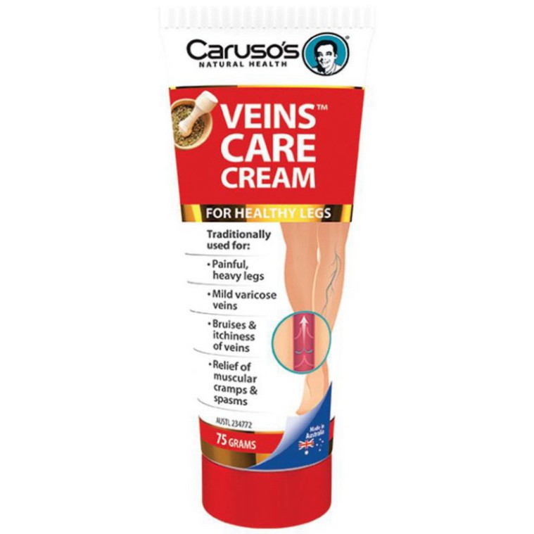 HẠ GIÁ Kem thoa suy giãn tĩnh mạch Vein Clear Caruso's HẠ GIÁ