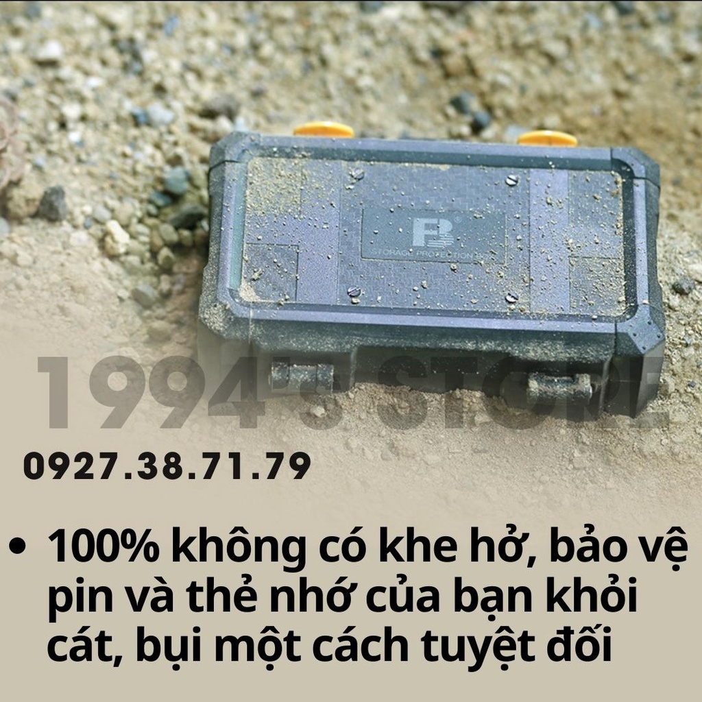 (CÓ SẴN) Hộp đựng thẻ nhớ và pin máy ảnh - Chống nước , chống va đập - Bảo vệ thẻ nhớ và pin máy ảnh tuyệt đối