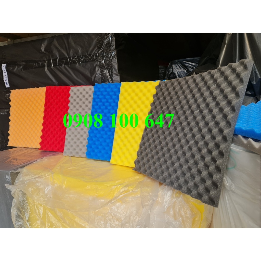 Mút tiêu âm trứng gà Mua tiết kiệm Combo 10 tấm 50x50cm CÁCH ÂM ĐÔNG Á