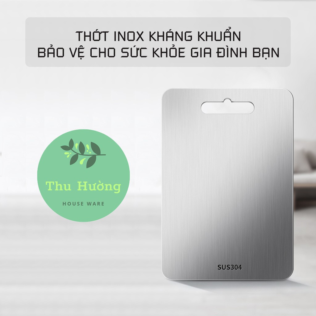 Thớt Inox ✨ BÁN LỖ XIN 5 SAO ✨ Thớt Inox 304 kháng khuẩn cao cấp