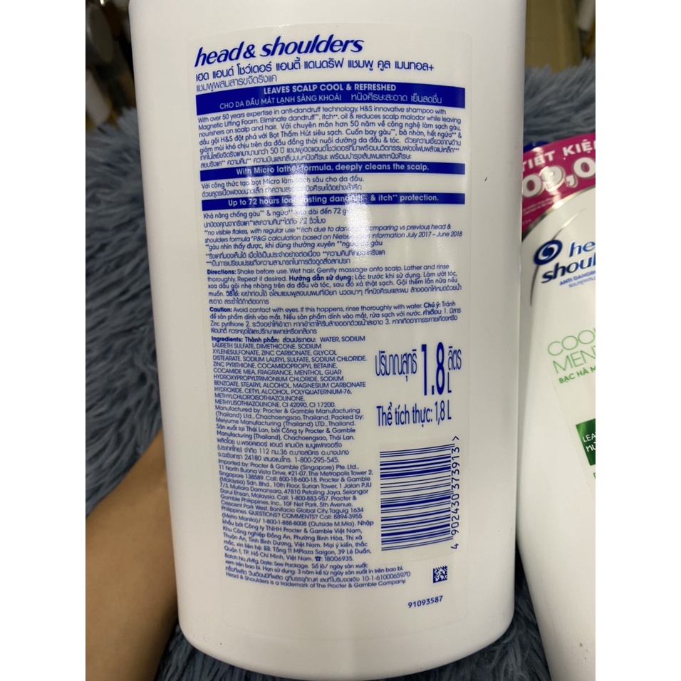 DẦU GỘI HEAD&SHOULDERS 1800ML