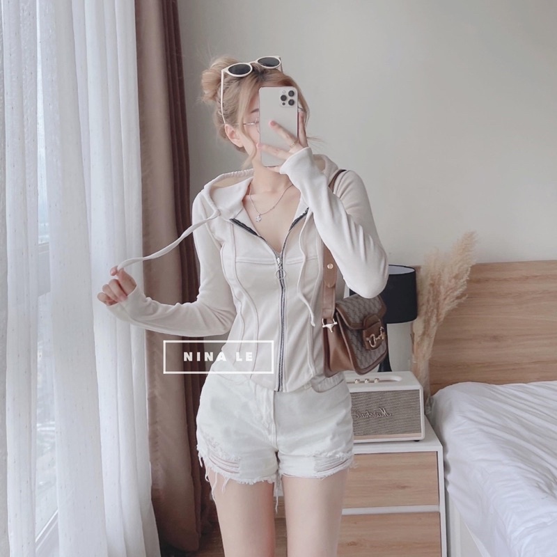 [ 𝐅𝐑𝐄𝐄 𝐒𝐇𝐈𝐏 ] ÁO KHOÁC BODY SIÊU TÔN DÁNG . CHẤT LIỆU TĂM ZIP LOẠI 1