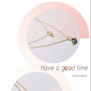 Osewaya necklace galaxy motif Moon and Stone necklace