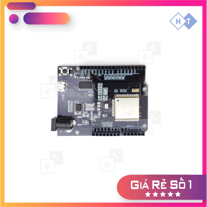 Mạch Arduino Wemos D1 R32 - Kit ESP32 WiFi Bluetooth UNO R3 - Mạch sử dụng cho các dự án IOT