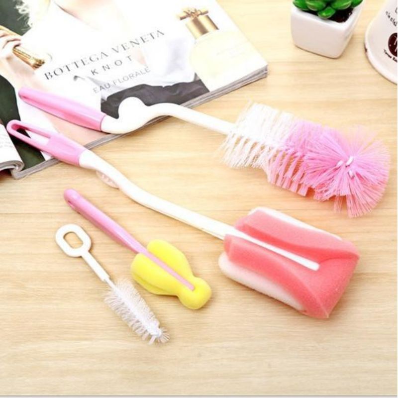 Bộ Cọ Bình Sữa Và Núm Ti Xoay 360° 5 Chi Tiết