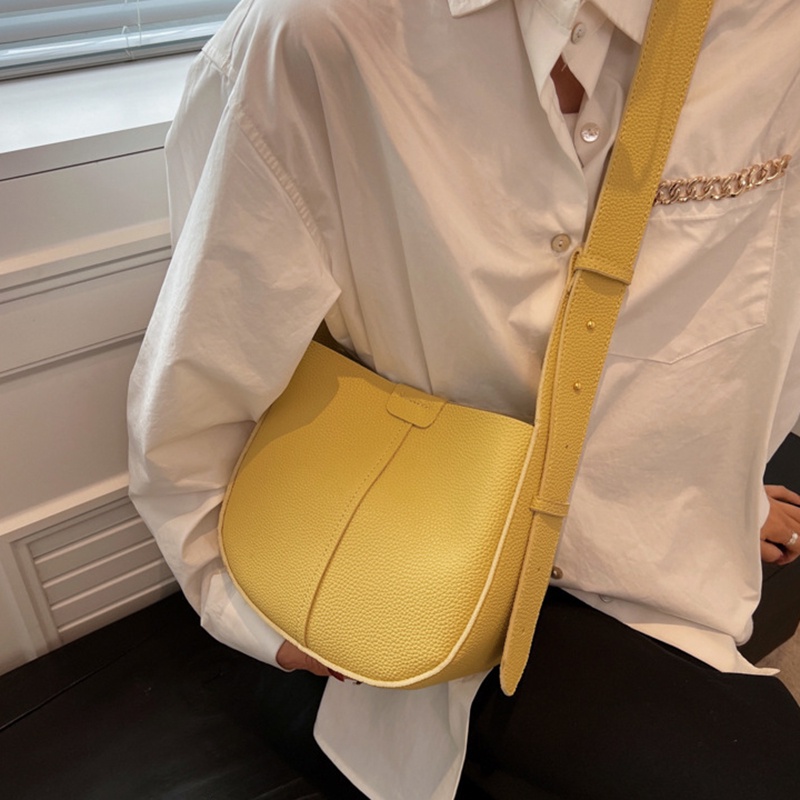 Túi Đeo Chéo Màu Trơn Đơn Giản Thời Trang Cho Nữ