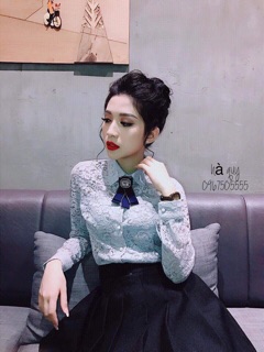 ÁO REN CỔ NƠ TIỂU THƯ