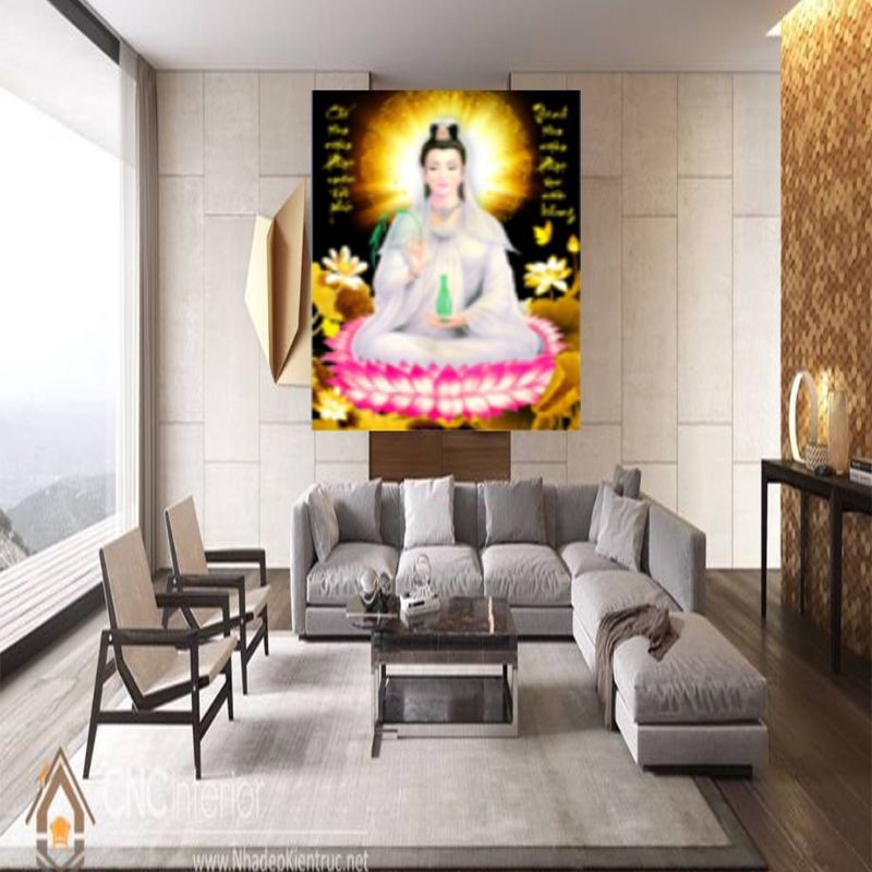 tranh đính đá phật df574(50×65)