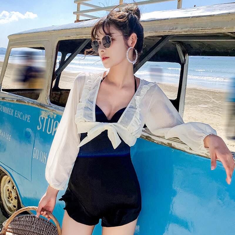 Bikini đồ bơi một mảnh ThE ZonE kín đáo sang chảnh tiểu thư freesize