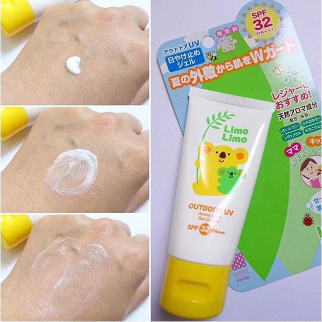 Kem Chống Nắng Dành Cho Mẹ Và Bé Meishoku Limo Limo Outdoor UV SPF32/PA++++ 50g