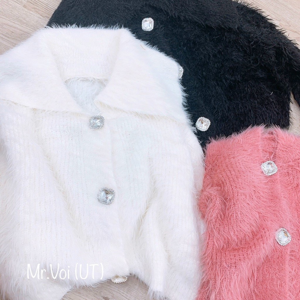 Áo len caridgan lông thỏ siêu mềm