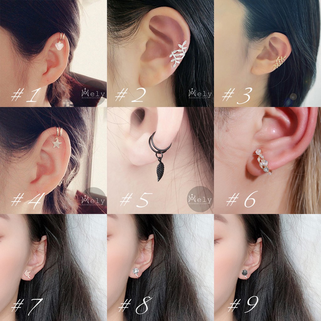 Bông kẹp vành tai nhiều kiểu cá tính dành cho nữ - MELY 688