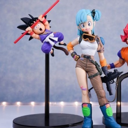 Mô hình Dragon Ball Goku kid cầm gậy chính hãng NEW